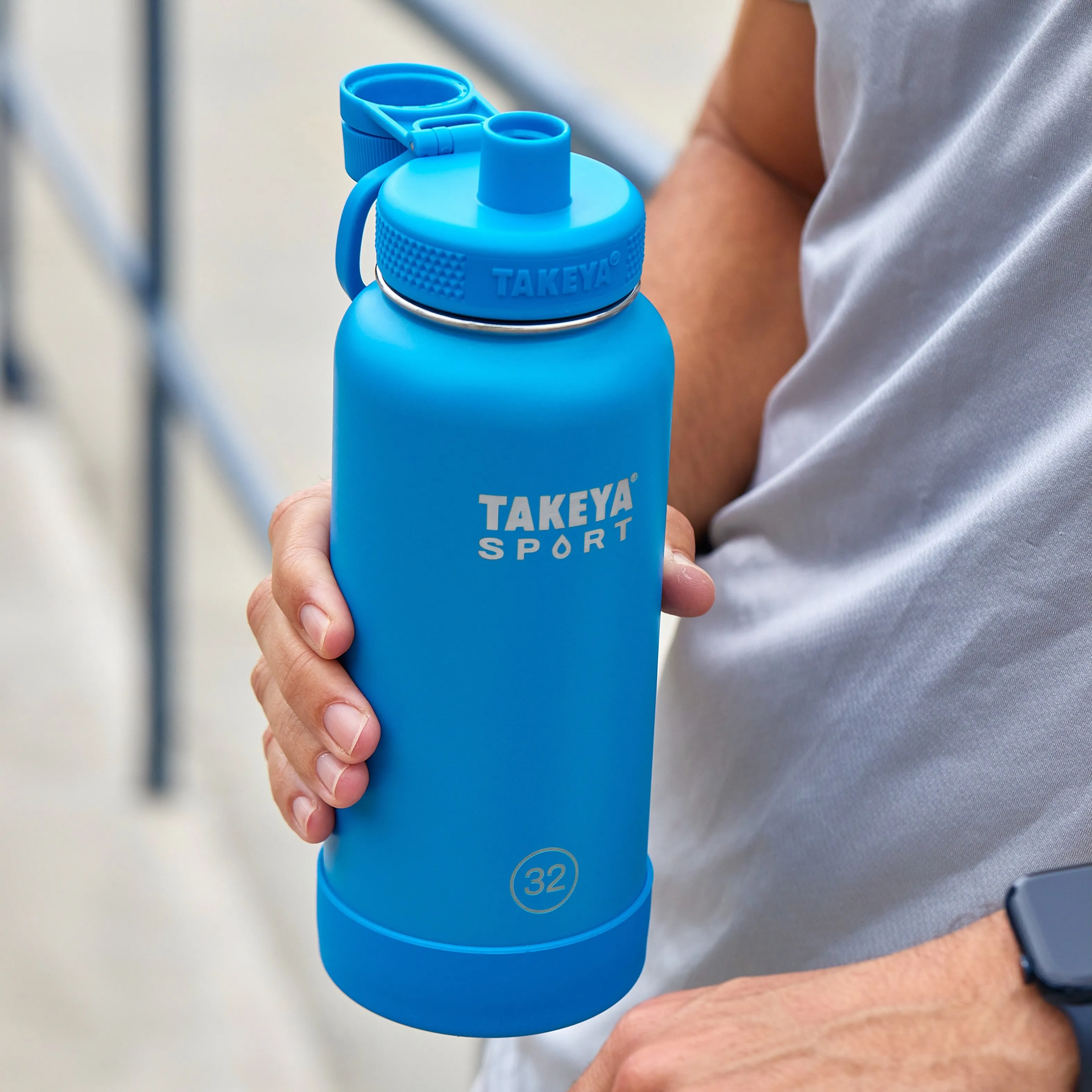 Sport Water Bottle With Spout Lid