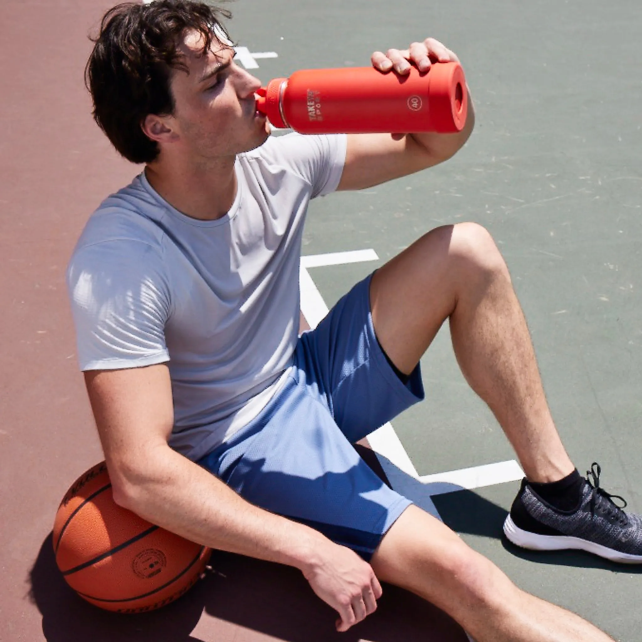 Sport Water Bottle With Spout Lid