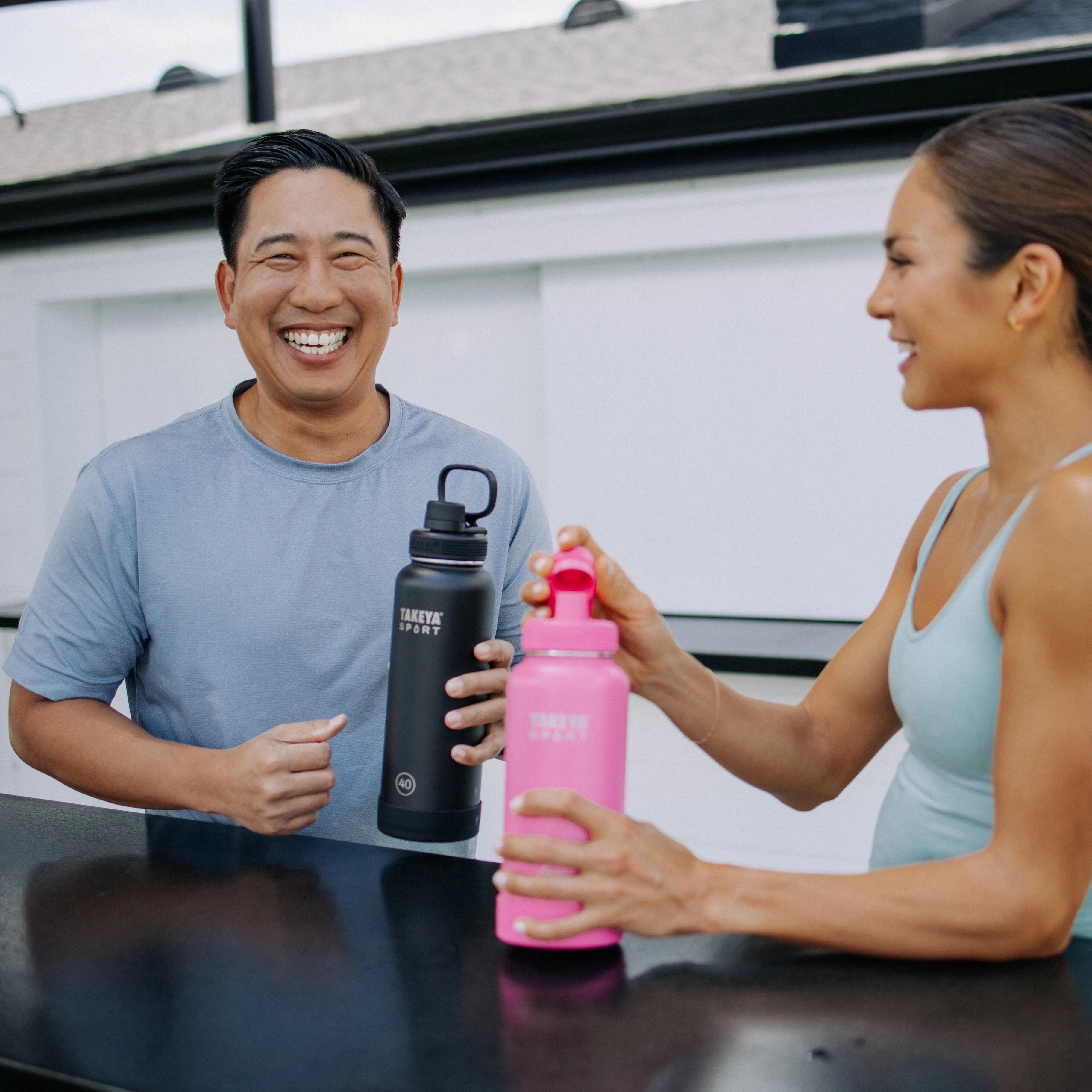 Sport Water Bottle With Spout Lid