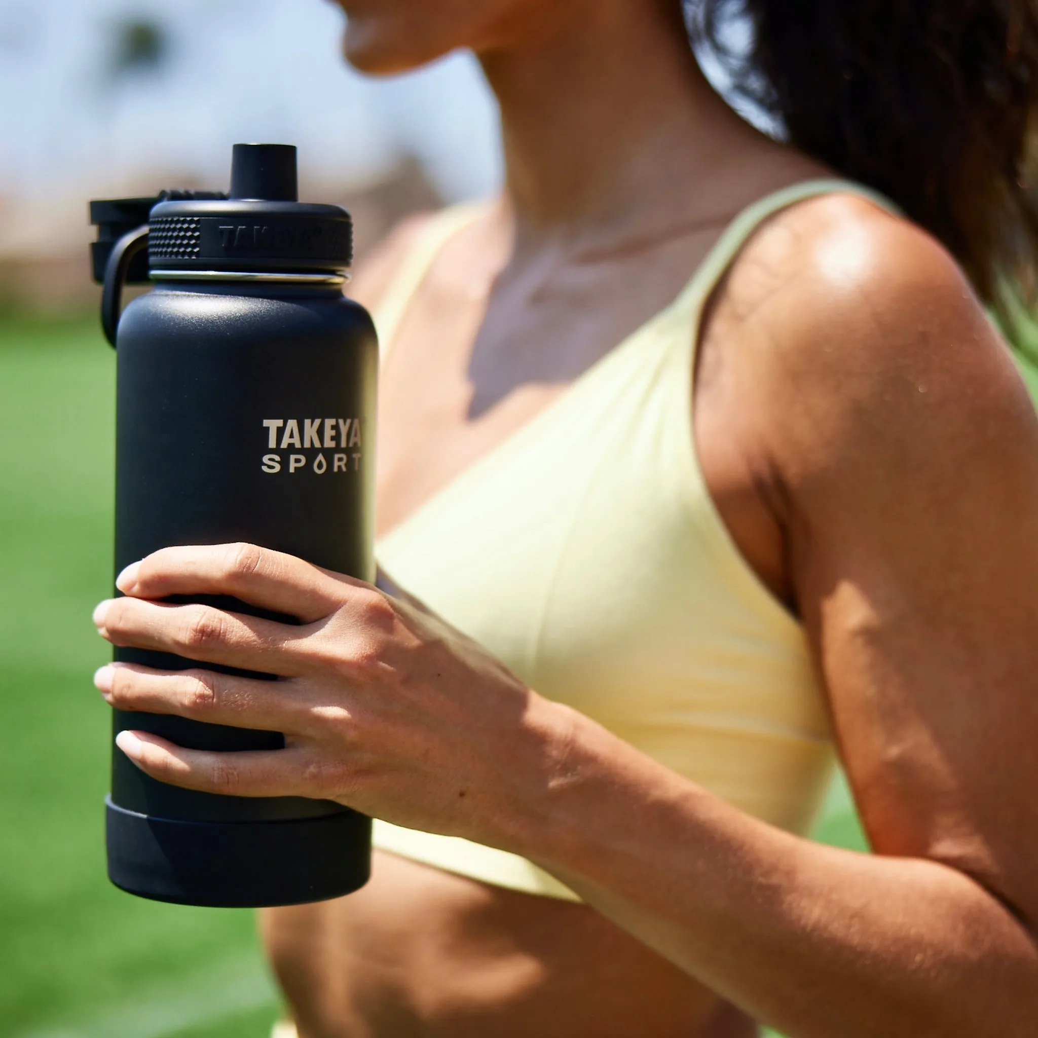 Sport Water Bottle With Spout Lid