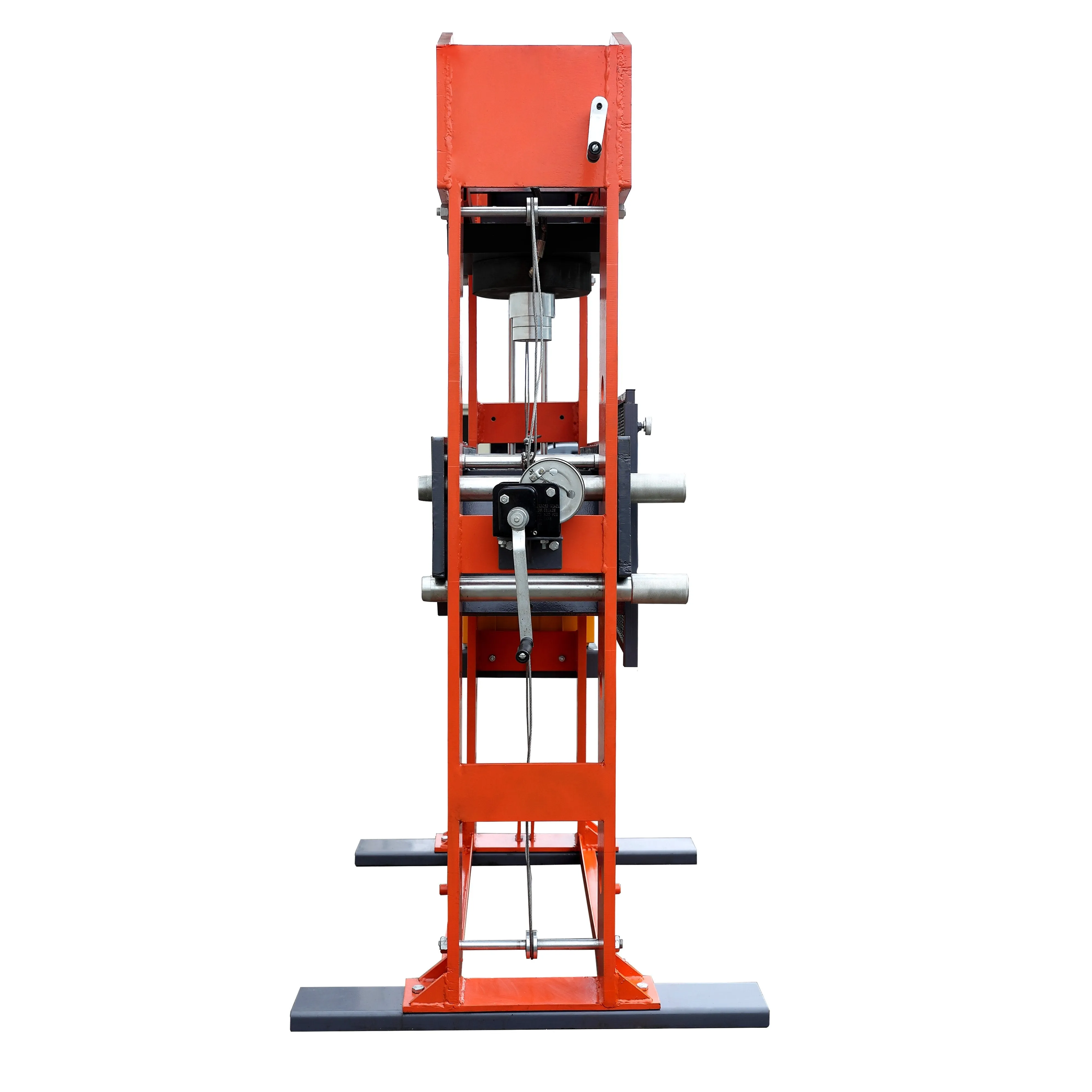 TMG Industrial 150 Ton Capacity Hydraulic Shop Press, Heavy Duty Pressing, Protective Grid Guard, Fully Welded H-Frame, Air & Manual Dual Operation, TMG-SP150