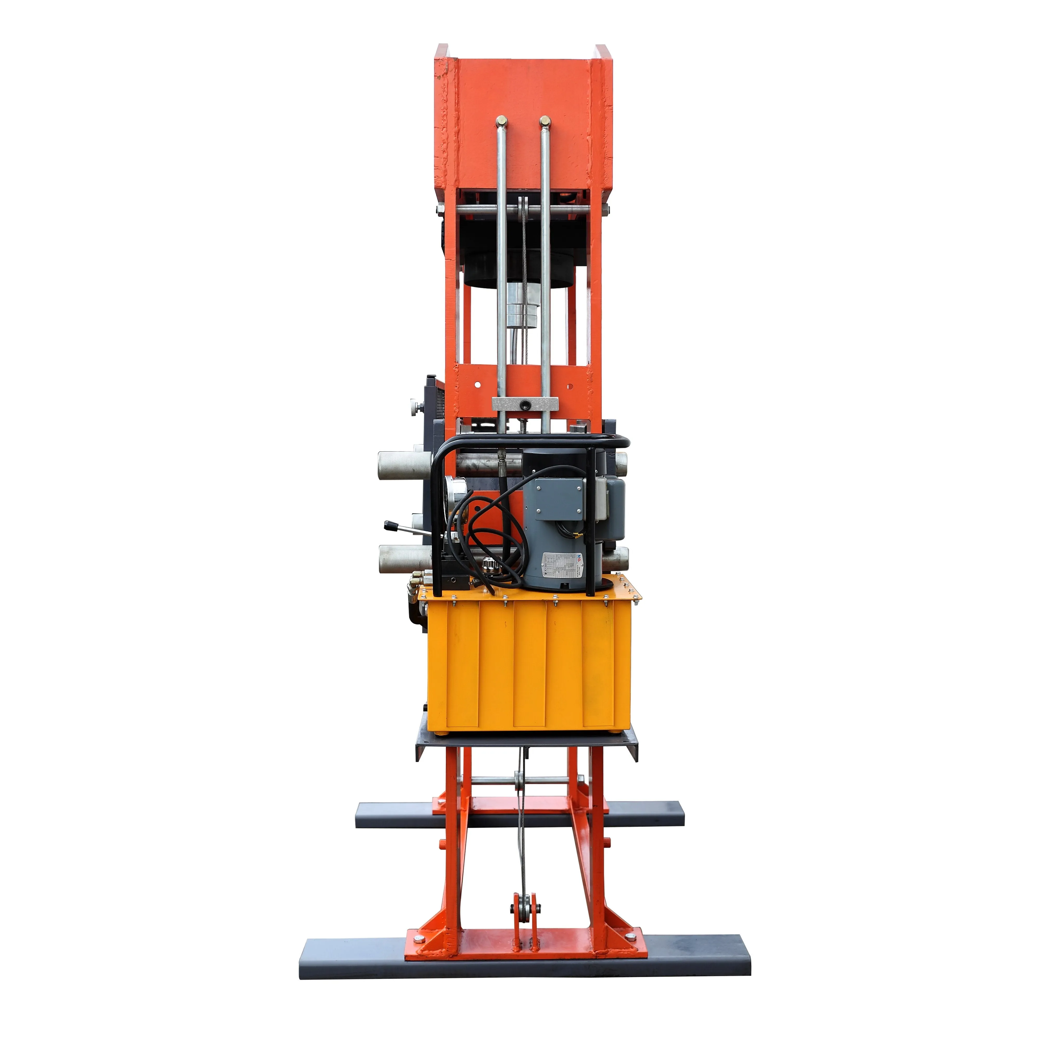 TMG Industrial 150 Ton Capacity Hydraulic Shop Press, Heavy Duty Pressing, Protective Grid Guard, Fully Welded H-Frame, Air & Manual Dual Operation, TMG-SP150