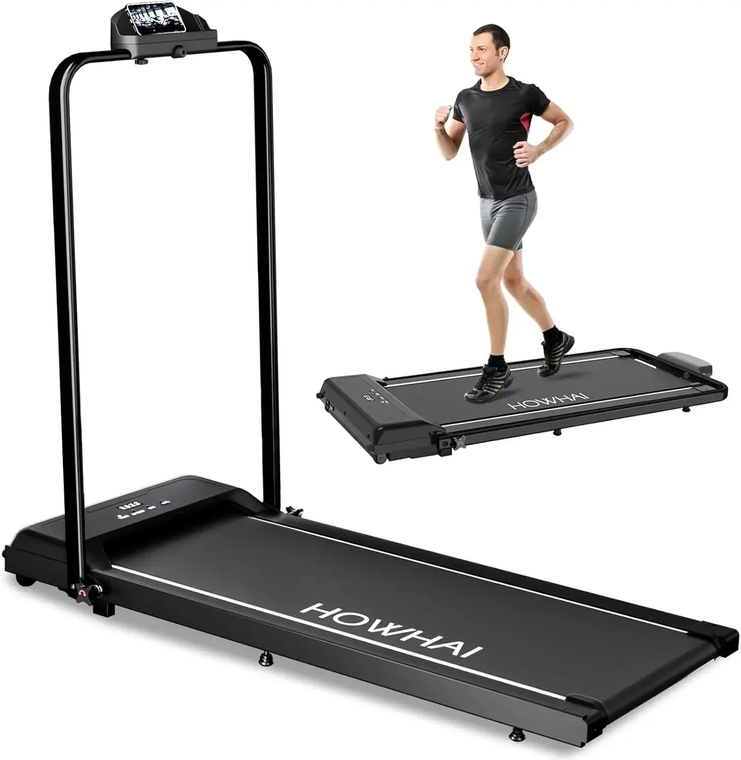 Walking Pad Treadmills for Home with 2.5HP, Speed 6.2-7.6MPH Walking Pad with Handle Bar, Treadmill, Remote